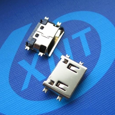 深圳HDMI C TYPE 母座 Sinking1.5mm (短體)斜口