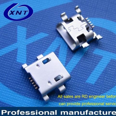 臺(tái)灣microUSB B type 5pin (焊腳:SMT, 外殼:DIP)