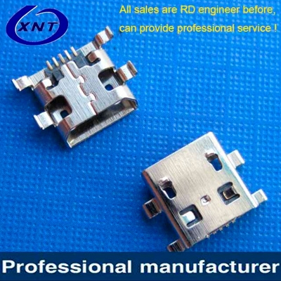 臺(tái)灣microUSB B type 5pin (焊腳:SMT, 外殼:DIP)