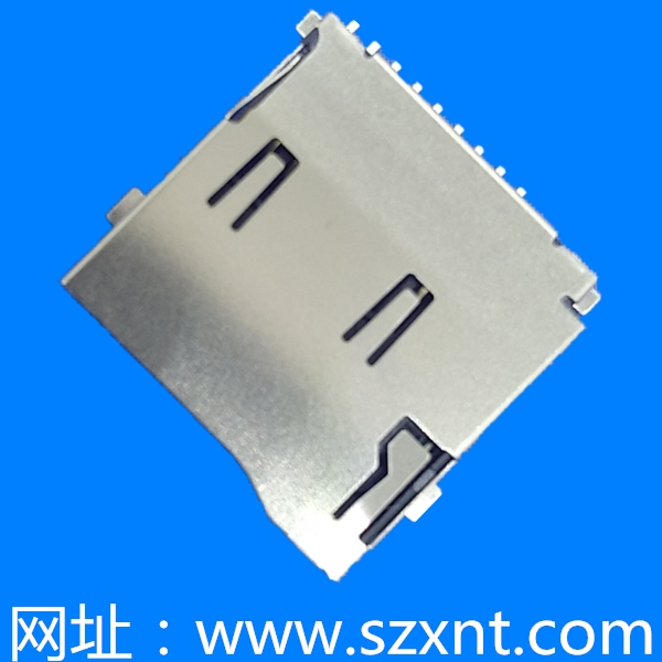 TF卡座TF/microSD push 外焊帶偵測