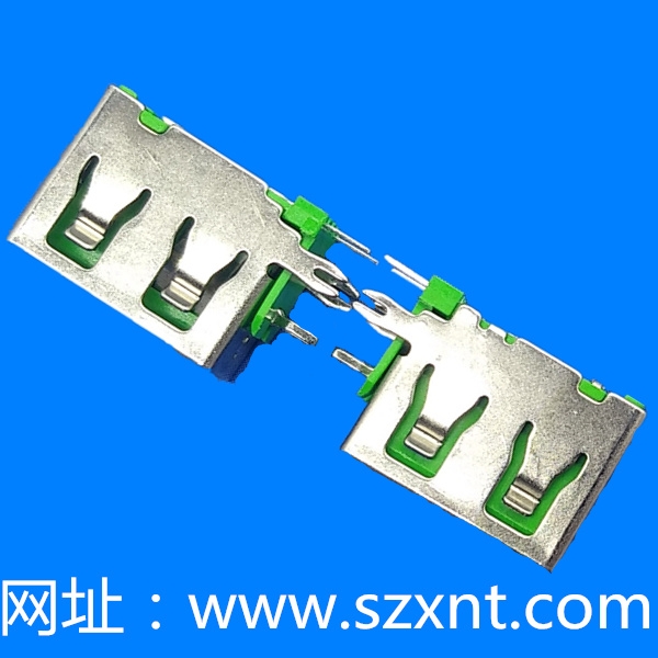 深圳USB 短體 側(cè)插 綠色膠芯