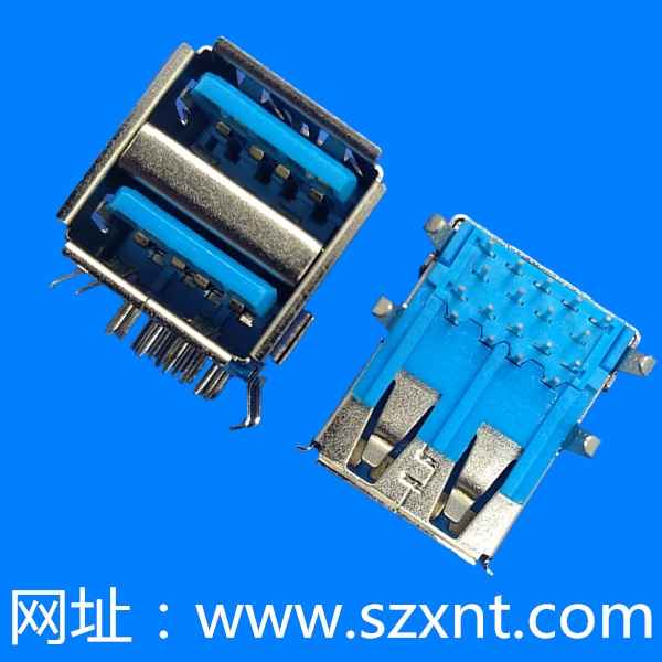 深圳USB 3.0 雙層 藍(lán)色膠芯